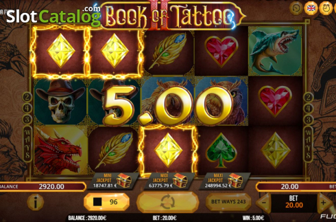 Скрин3. Book Of Tattoo 2 слот