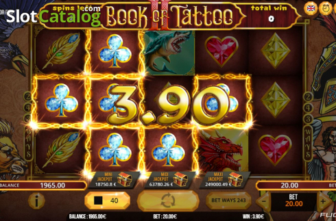 Скрин7. Book Of Tattoo 2 слот