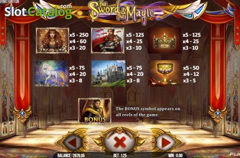 Скрин5. The Sword and The Magic слот