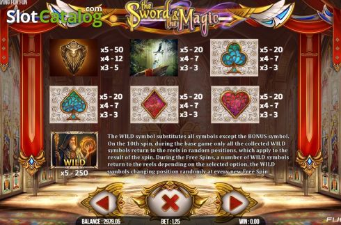 Скрин6. The Sword and The Magic слот