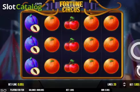 Скрин2. Fortune Circus слот