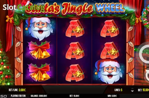 Скрин2. Santa's Jingle Wheel слот