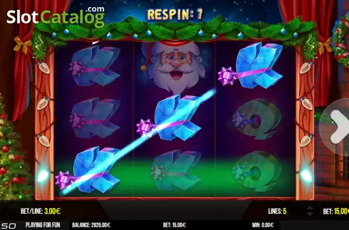 Скрин4. Santa's Jingle Wheel слот