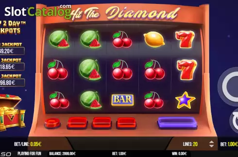 Скрин2. Hit The Diamond слот