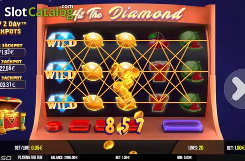 Скрин4. Hit The Diamond слот