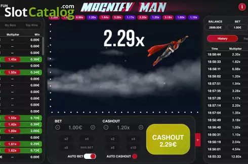 Скрин4. Magnify Man слот
