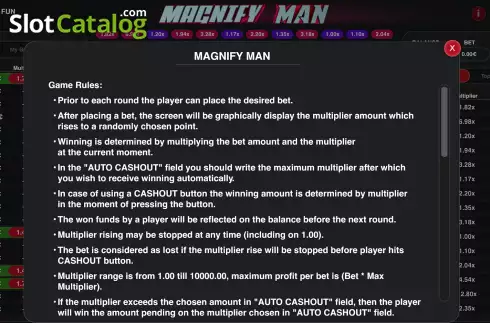 Скрин8. Magnify Man слот
