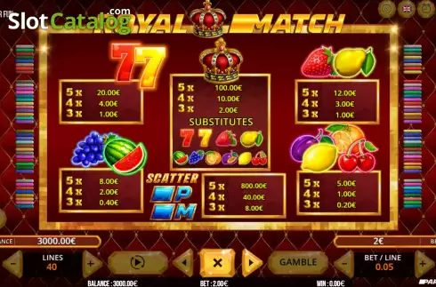 Скрин6. Royal Match слот