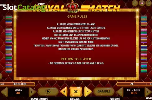 Скрин7. Royal Match слот