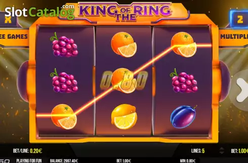 Скрин4. King Of The Ring слот
