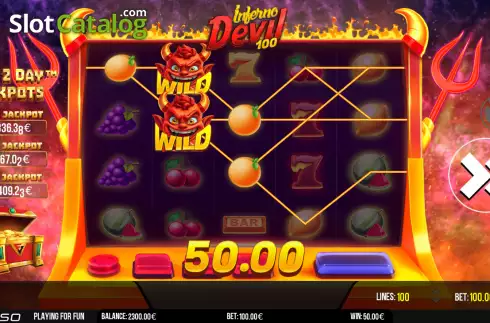 Скрин3. Inferno Devil 100 слот