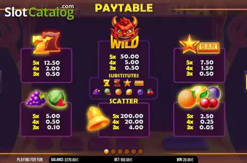 Скрин5. Inferno Devil 100 слот