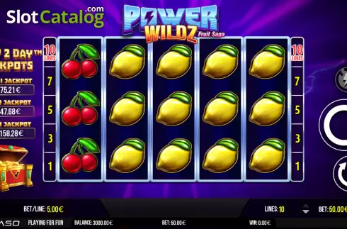 Скрин2. Power Wildz: Fruit Saga слот