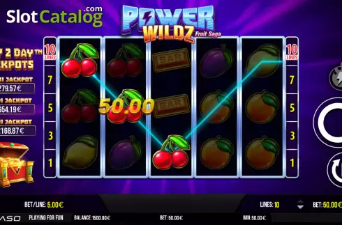 Скрин4. Power Wildz: Fruit Saga слот