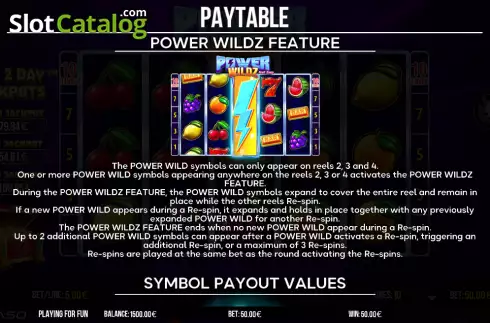 Скрин5. Power Wildz: Fruit Saga слот