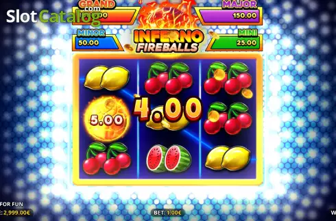 Скрин3. Inferno Fireballs слот