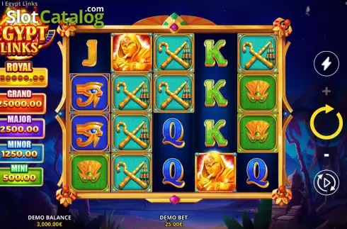 Скрин2. Egypt Links слот