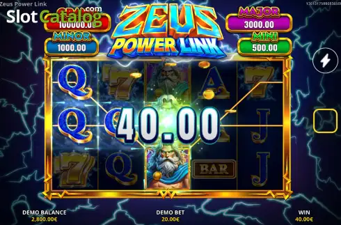 Скрин3. Zeus Power Link слот