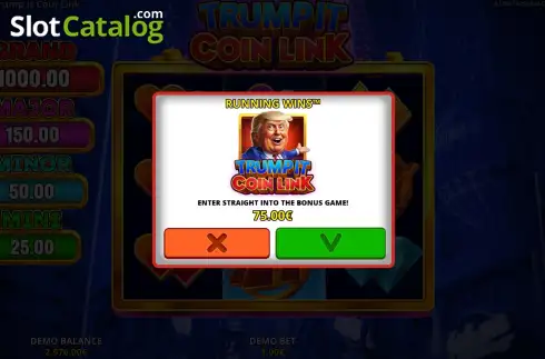 Скрин7. Trump It Coin Link слот