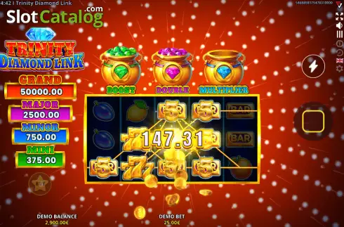 Скрин3. Trinity Diamond Link слот