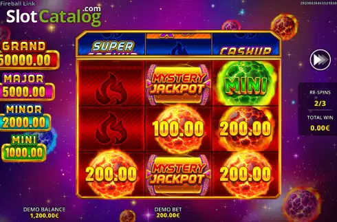 Скрин3. Fireball Link: Cash Up слот