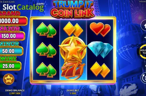 Скрин2. Trump It Coin Link Xmas слот
