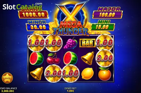 Скрин2. Mega Thunder слот