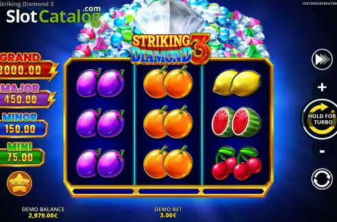 Скрин2. Striking Diamond 3 слот