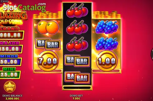 Скрин2. Blazing Gold Coins слот