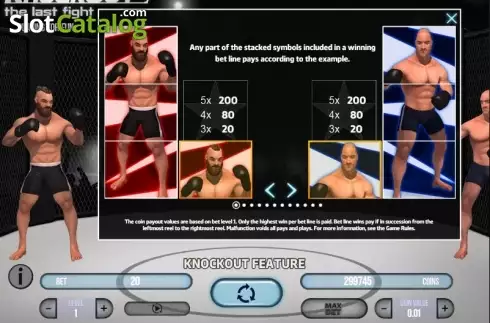 Скрин6. Knockout: The Last Fight слот