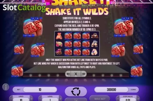 Скрин7. Shake It слот