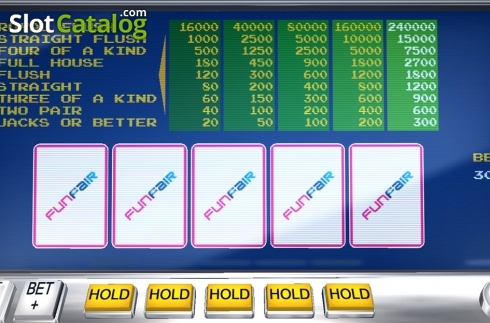 Скрин2. Video Poker (FunFair) слот