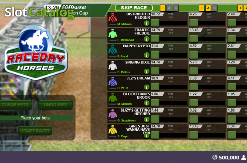 Скрин2. Raceday Horses слот