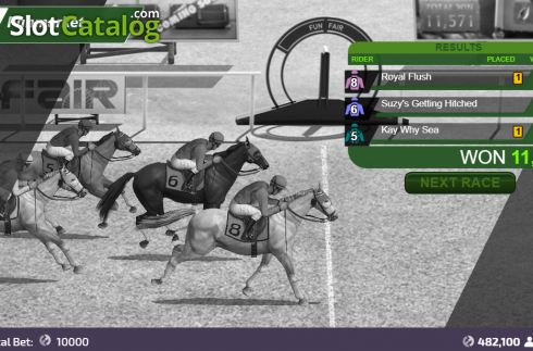 Скрин4. Raceday Horses слот