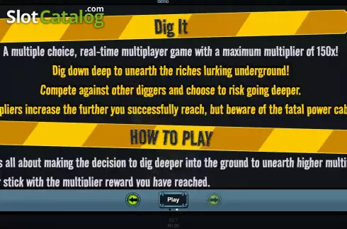 Скрин9. Dig It (FunFair) слот