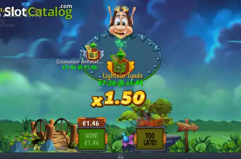 Скрин5. Hugo Up and Away (FunFair) слот