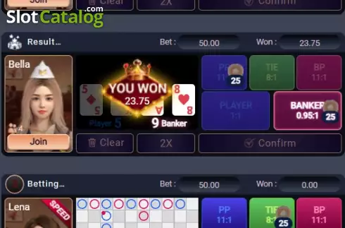 Скрин5. Baccarat Babes слот