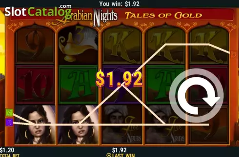 Скрин4. Arabian Nights (Funky Games) слот