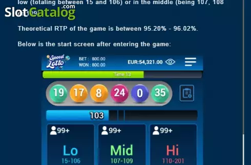 Скрин7. Speed Lotto слот