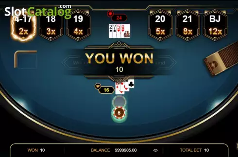 Скрин3. Thunder Blackjack слот