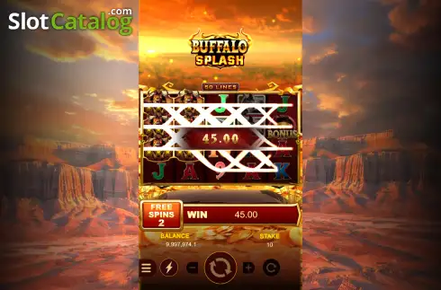 Скрин3. Buffalo Splash слот