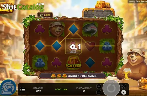 Скрин3. Honey Bear Bonanza слот