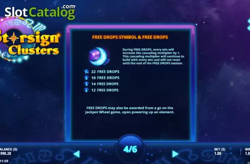 Скрин8. Starsign Clusters слот