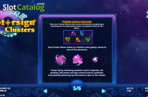 Скрин9. Starsign Clusters слот