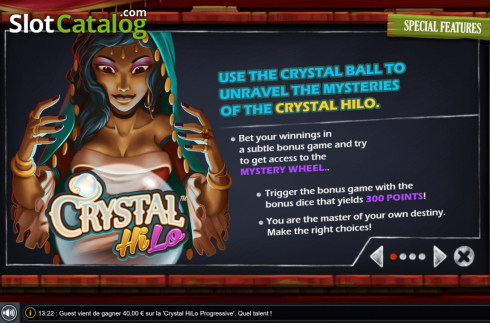 Скрин6. Crystal Hi Lo слот