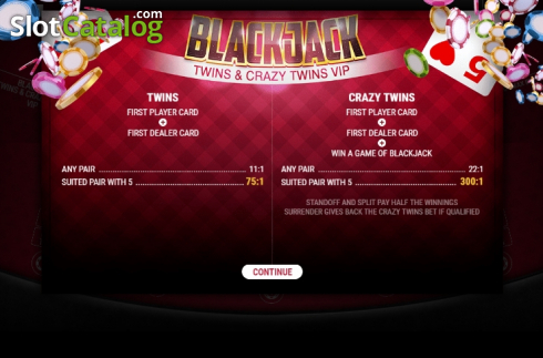 Скрин2. BlackJack Twins and Crazy Twins Extended VIP слот
