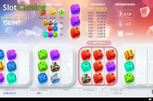 Скрин3. Diamond Glint слот