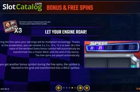 Скрин6. Boost Racers слот