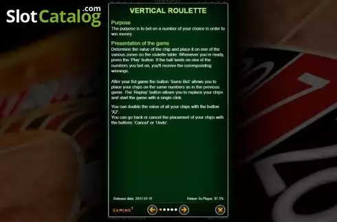 Скрин5. Vertical Roulette слот