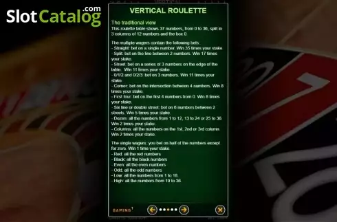 Скрин7. Vertical Roulette слот